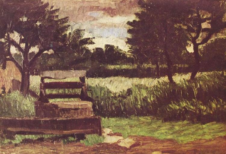 Paul Cezanne Landschaft mit Brunnen Spain oil painting art